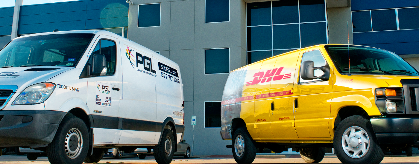 PGL and DHL vans